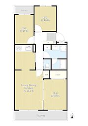 コープ野村高島平 3LDKの間取図画像