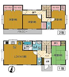 麻生区岡上１丁目貸戸建 4LDKの間取り