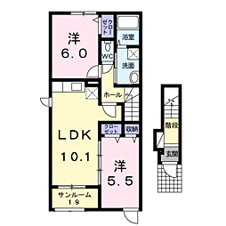 グリーンシティA 2階/201