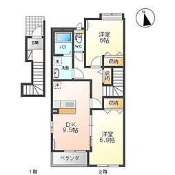 ルボヌール 2階