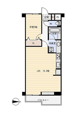 間取り ロワイヤル室町 4階/-