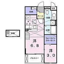 サンシャインコートＢ 203 ｜ 青森県八戸市東白山台2丁目（賃貸アパート1DK・2階・33.34㎡） その2