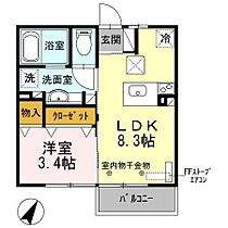 プライム・セジュールＡ 102 ｜ 青森県八戸市売市1丁目（賃貸アパート1LDK・1階・30.13㎡） その2