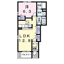 ネオ・ベルソレイユ 101 ｜ 青森県八戸市大字田面木字中明戸（賃貸アパート1LDK・1階・46.49㎡） その2