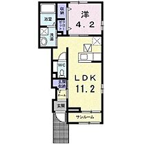 プリムヴェールII 105 ｜ 青森県八戸市長苗代4丁目（賃貸アパート1LDK・1階・40.24㎡） その2