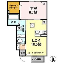 リーブラレオ 102 ｜ 青森県八戸市根城3丁目（賃貸アパート1LDK・1階・40.44㎡） その2