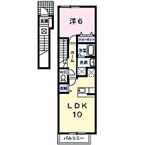 クレメント弐番館 202 ｜ 青森県八戸市田向5丁目（賃貸アパート1LDK・2階・42.37㎡） その2