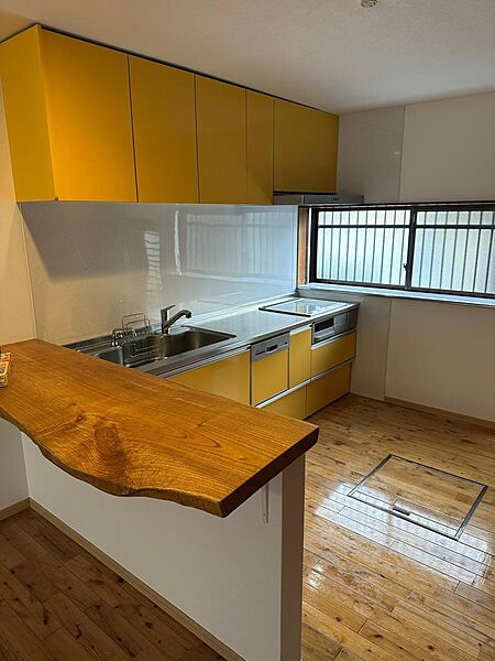 Beautiful mountainous landscape with colorful sky