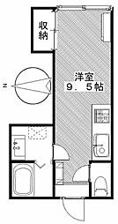 グランファースト高崎 ワンルームの間取図画像