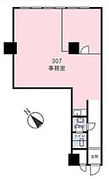 セブンスターマンション門前仲町 1LDKの間取図画像