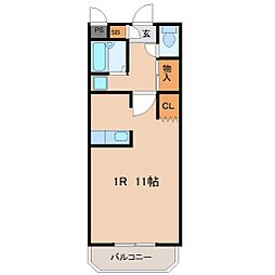 キャンディパーク ワンルームの間取図画像