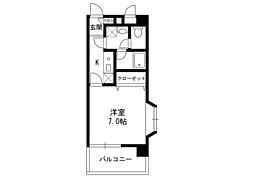 モアナリノ 1Kの間取図画像