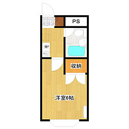 ジュネス白幡 1Kの間取図画像