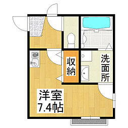 One'sStage高砂 ワンルームの間取図画像