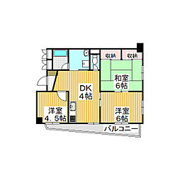 メゾンソレイユ 3Kの間取図画像