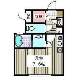 One'sStage高砂 ワンルームの間取図画像