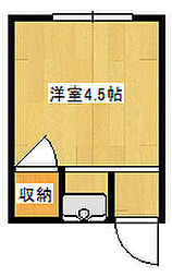 コーポ・有楽1 ワンルームの間取図画像