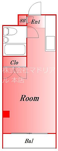 東京都大田区中央８丁目(賃貸マンション1R・2階・16.87㎡)の写真 その2