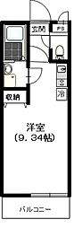 サンセール戸塚3 ワンルームの間取図画像
