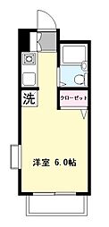 サンマリノパレス ワンルームの間取図画像
