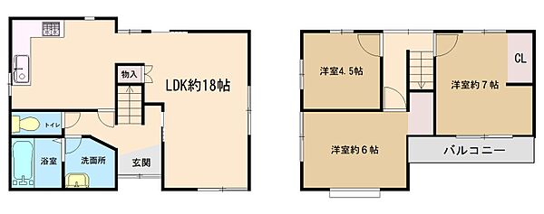 間取りを拡大表示