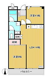 たまセンター第二ビル 2LDKの間取図画像