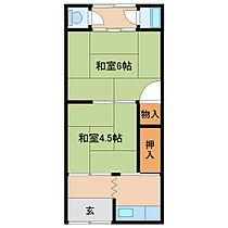 平和荘 1 ｜ 和歌山県和歌山市中之島（賃貸アパート2K・1階・31.92㎡） その2