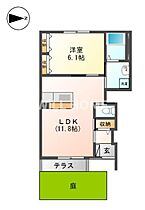 和歌山県和歌山市里（賃貸アパート1LDK・1階・43.03㎡） その2