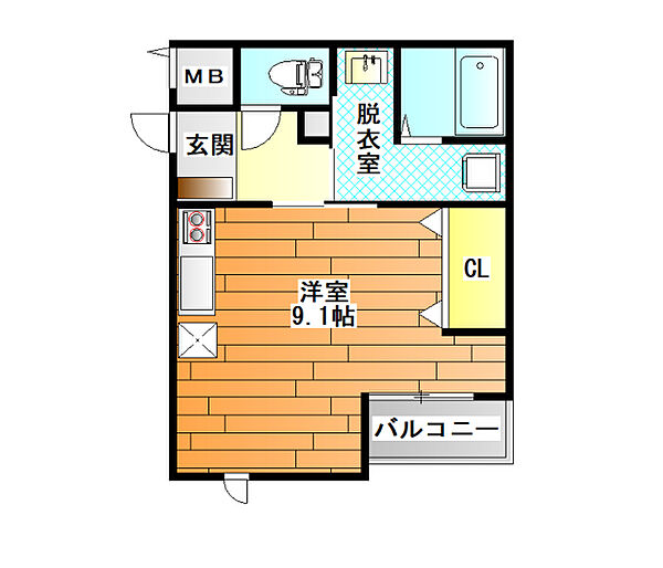 Stella Wood KASUGAOKA　（ ステラウッド春日丘 ） ｜大阪府藤井寺市春日丘３丁目(賃貸アパート1K・1階・27.22㎡)の写真 その4