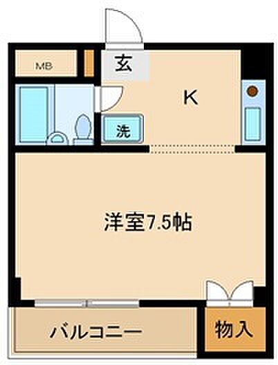 兵庫県姫路市龍野町1丁目(賃貸マンション1K・4階・19.62㎡)の写真 その2