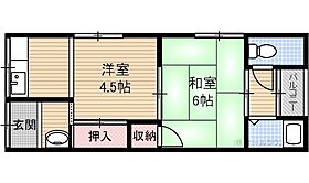 平尾ハイツ 101号室 ｜ 大阪府茨木市玉水町（賃貸アパート2K・1階・37.00㎡） その2