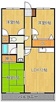 サンローゼ本城  ｜ 福岡県北九州市八幡西区御開2丁目（賃貸マンション3LDK・3階・63.00㎡） その2