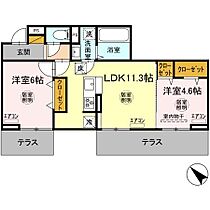 ルミエール五井・I  ｜ 千葉県市原市五井（賃貸アパート2LDK・地下3階・51.54㎡） その2