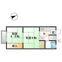 大幸荘 8 ｜ 神奈川県川崎市幸区下平間381-5（賃貸アパート2K・2階・30.00㎡） その2