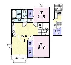 岡山県井原市七日市町（賃貸アパート2LDK・2階・58.53㎡） その2