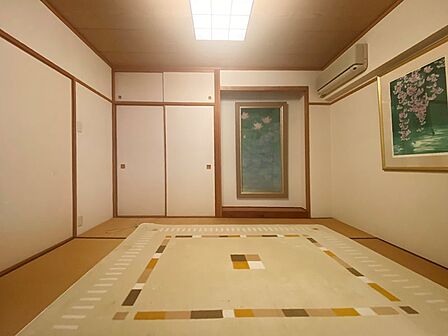 リビング横にある6畳の和室です。こちらにもエアコン設置が可能となっています。