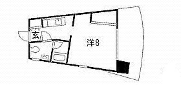 サンクレスト ｜広島県広島市東区曙4丁目(賃貸マンション1K・4階・27.13㎡)の写真 その2