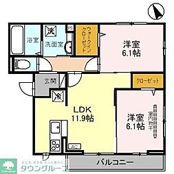 間取図画像 2LDK