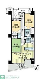 アイムふじみ野タワー東館 3LDKの間取図画像