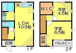 アネーロ 2LDKの間取図画像