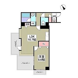 ジェントリービル高島平 1Kの間取図画像