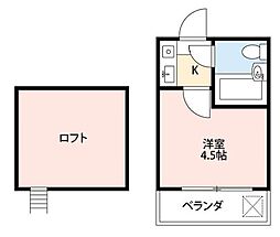 ニューハウス志木 1Kの間取図画像