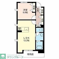 アネスティ 1LDKの間取図画像