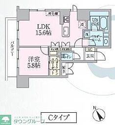 ラ メゾン ドゥ レザン 1LDKの間取図画像