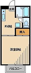サンワード.イソダ2 ワンルームの間取図画像