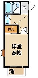 フラットセレクト 1Kの間取図画像