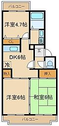 グランメール 3DKの間取図画像