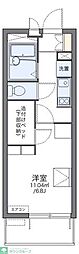 レオパレスカプリコーン21 1Kの間取図画像
