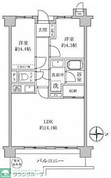 ライオンズマンション川越南古谷第3 2LDKの間取図画像