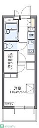 レオパレス岸町 1Kの間取図画像